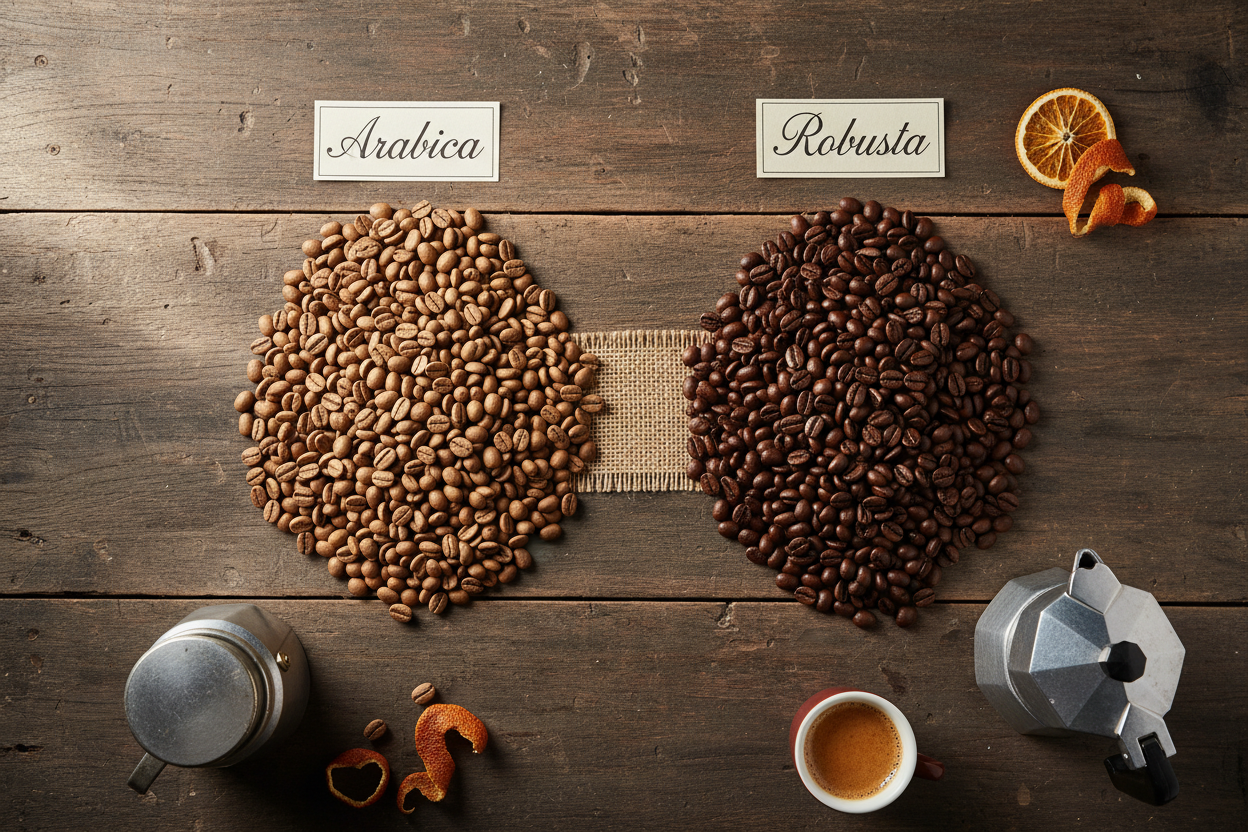 Arabica e Robusta: differenze, gusto e come riconoscerle