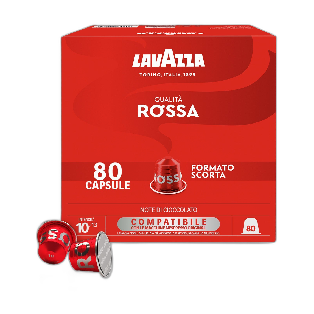 Lavazza Qualità Rossa Alluminio – Compatibili Nespresso – 100 capsule