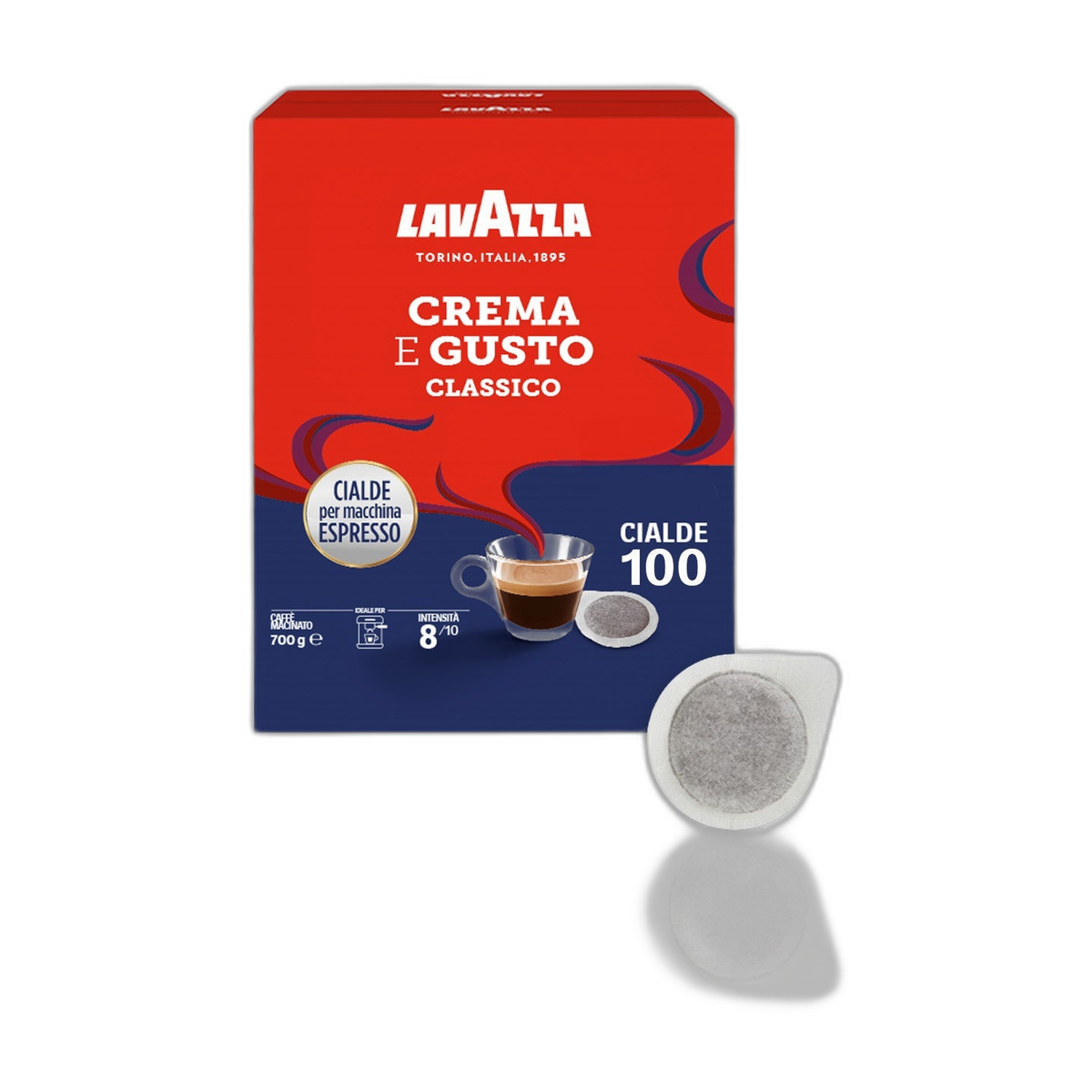 Lavazza Crema e Gusto – Cialde ESE 44 mm – 100 cialde
